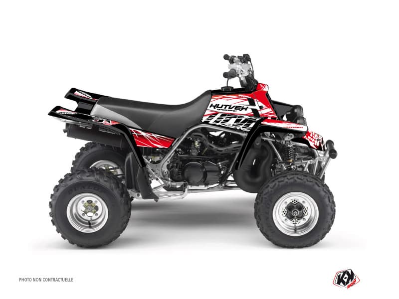 kit graphique quad yamaha banshee eraser rouge-blanc