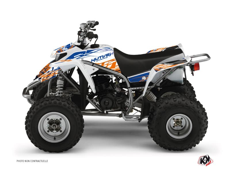 deko-set quad eraser yamaha blaster blau orange