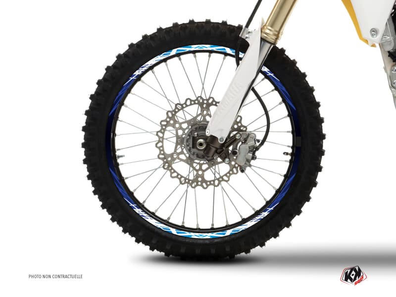 kit graphique tour de jantes motocross eraser bleu | Tour de Jantes | Kutvek