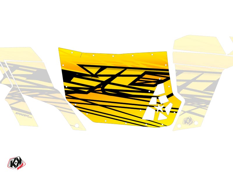 Suicide Doors Blingstar Eraser Can Am Commander 2011-2017 Yellow Graphic Kit