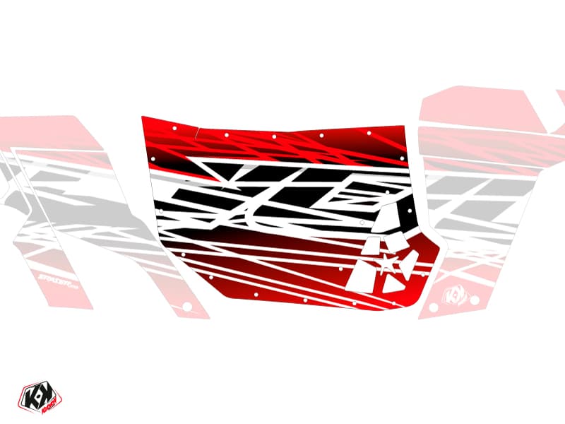 Suicide Doors Blingstar Eraser Can Am Commander 2011-2017 Red White Graphic Kit