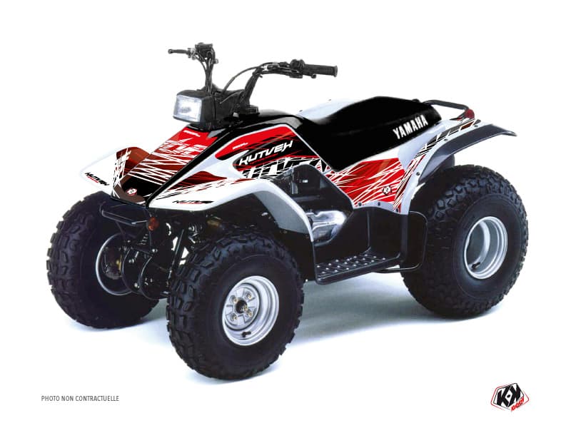 kit graphique quad yamaha breeze 125 eraser rouge-blanc