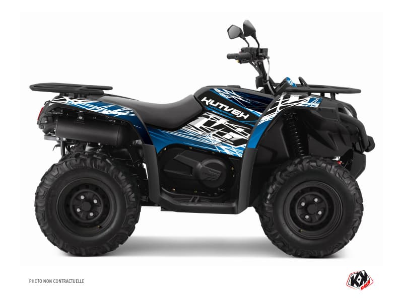 kit graphique quad cf moto cforce 450 s eraser bleu-noir