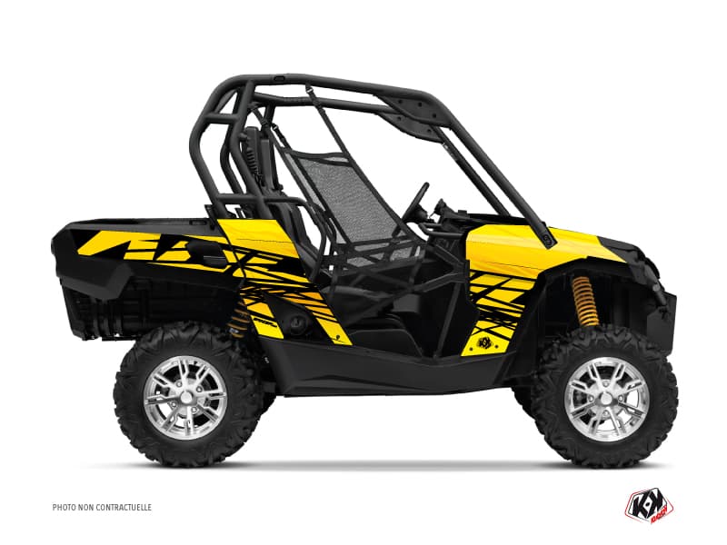 kit graphique ssv can-am commander eraser jaune | Can am | Kutvek