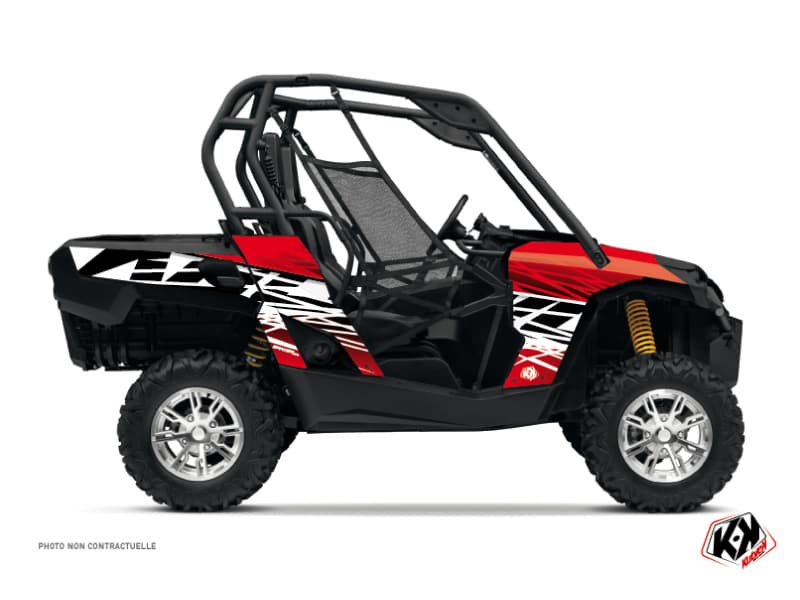 kit graphique ssv can-am commander eraser rouge-blanc | Can am | Kutvek