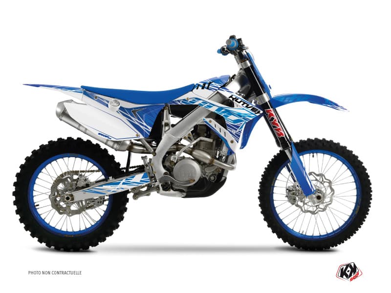 kit graphique motocross tm en 250 eraser bleu