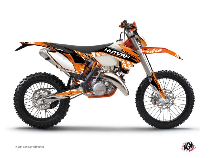 deko-set moto-cross eraser ktm exc-excf orange schwarz