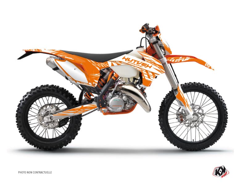 deko-set moto-cross eraser ktm exc-excf orange