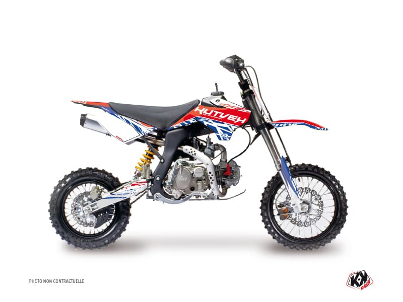 Graphic Kit Dirt Bike Eraser YCF F125 Red Blue