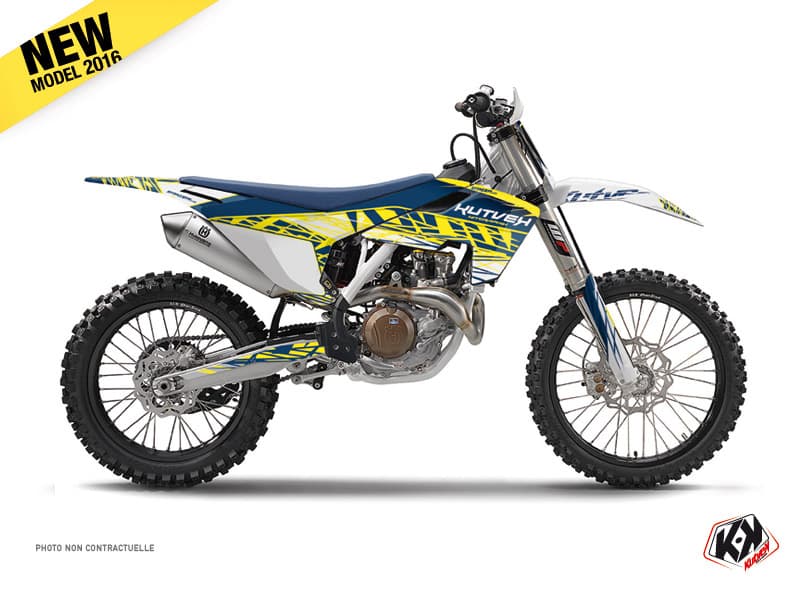 deko-set moto-cross eraser husqvarna fc 350 gelb blau