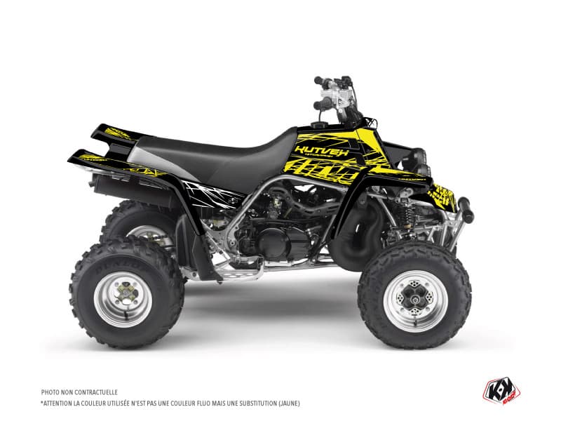 kit graphique quad yamaha banshee eraser fluo jaune