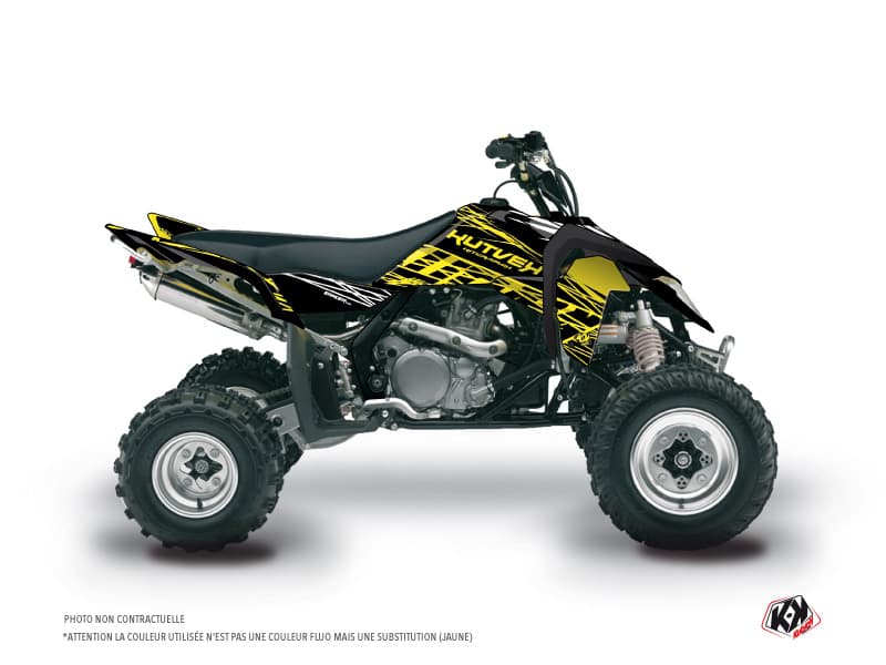 Kit graphique Quad Eraser Fluo Suzuki 450 LTR Jaune