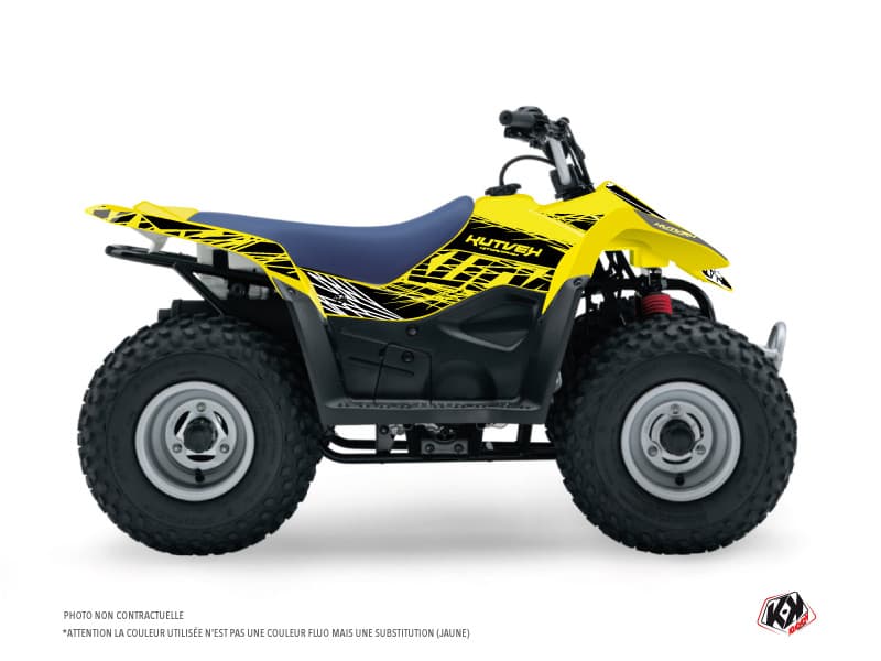 kit graphique quad suzuki lt 80 quadsport eraser fluo jaune