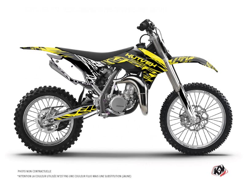 deko-set moto-cross eraser fluo ktm 85 sx gelb