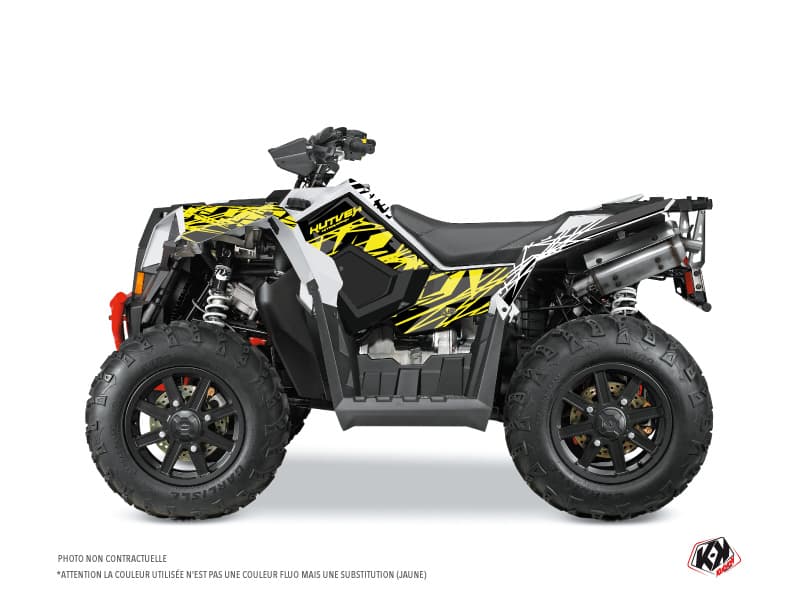 kit graphique quad polaris scrambler 1000 xp eraser fluo jaune | Polaris | Kutvek