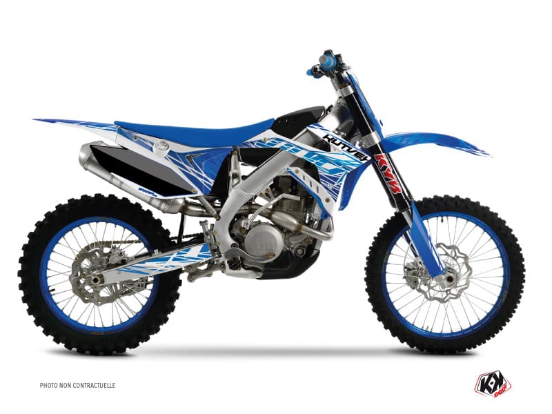 kit graphique motocross tm mx 125 eraser bleu