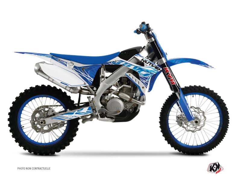 Kit graphique Moto Cross Eraser TM MX 250 Bleu