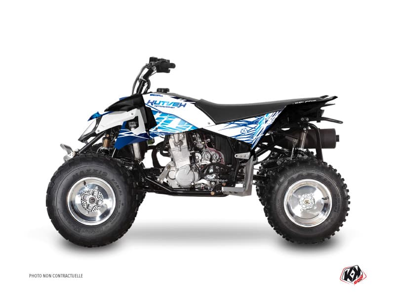 kit graphique quad polaris outlaw 450 eraser bleu