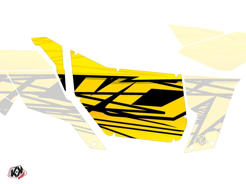 Suicide Doors Pro Armor Eraser Can Am Maverick 2012-2017 Yellow Graphic Kit