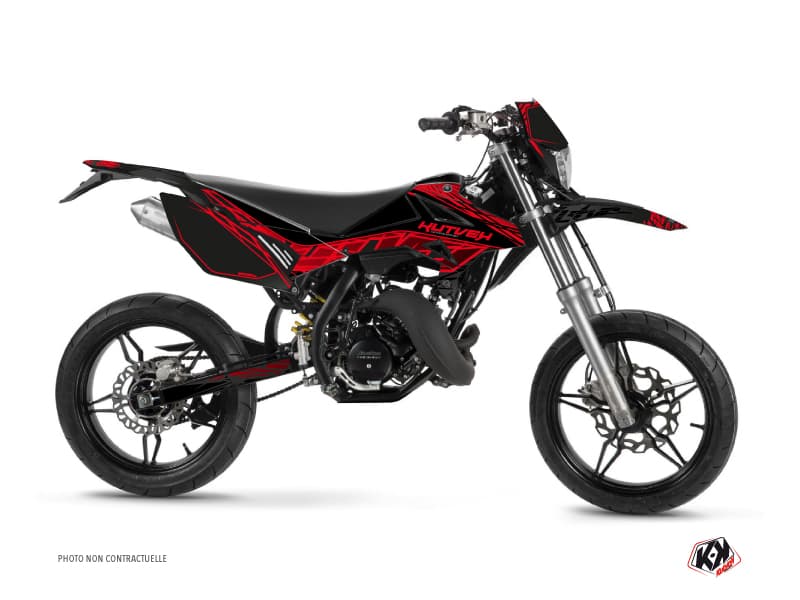 kit graphique 50cc eraser beta rr 50 motard noir rouge | Beta | Kutvek