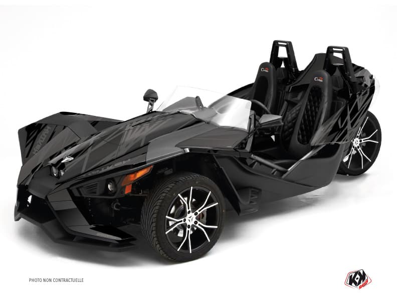 Kit graphique Hybride Eraser Polaris Slingshot Noir Gris