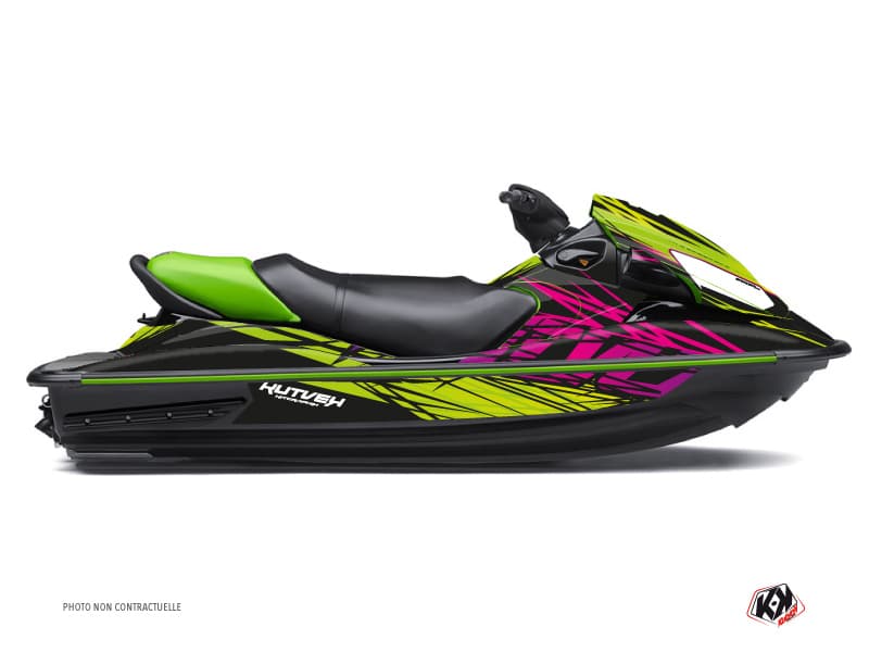 kit graphique jet-ski kawasaki stx 15 f eraser vert