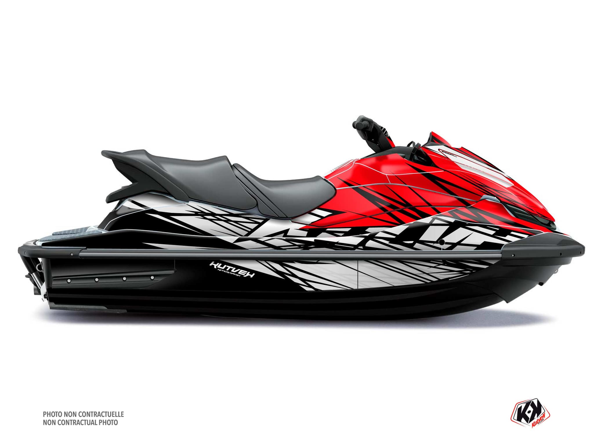 kit graphique jet-ski kawasaki stx 160 eraser gris
