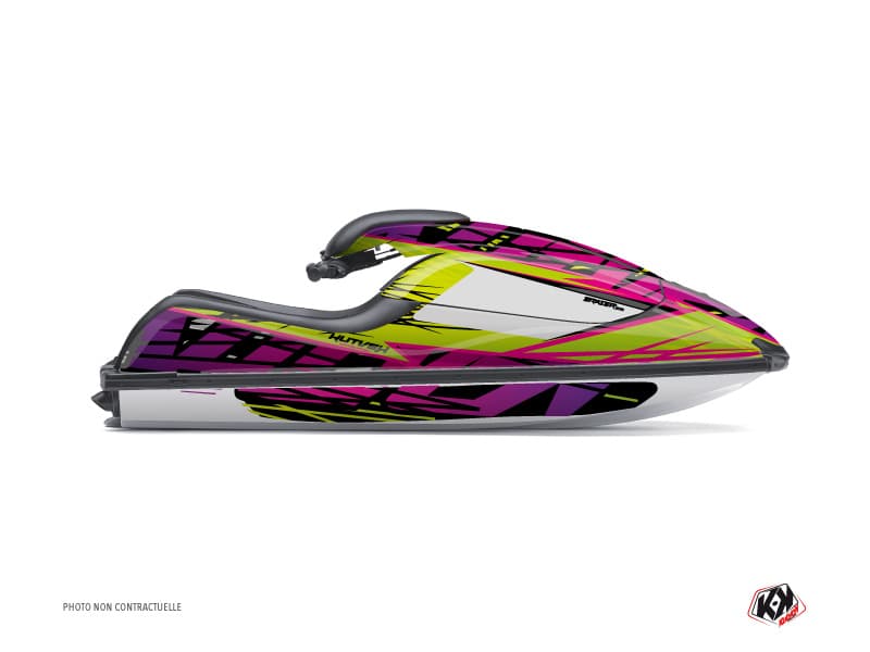 kit graphique jet-ski kawasaki sxi 750 eraser vert