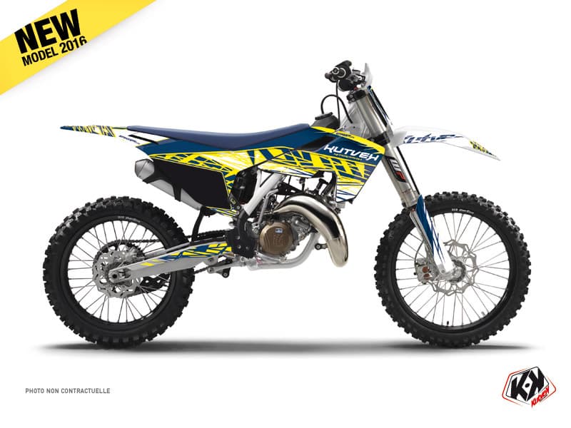 deko-set moto-cross eraser husqvarna tc 250 gelb blau