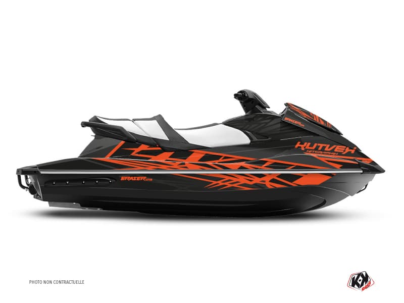 kit graphique jet-ski yamaha vx eraser gris-orange