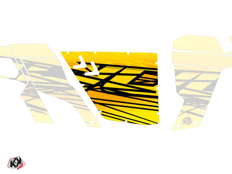 Standard Doors XRW Eraser Can Am Commander 2011-2017 Yellow Graphic Kit