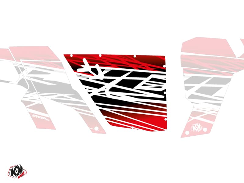 Standard Doors XRW Eraser Can Am Commander 2011-2017 Red White Graphic Kit