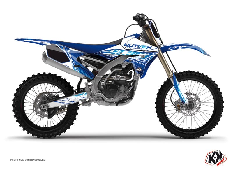 dirt bike yamaha yz 250 f eraser blue graphic kit | 250 YZF | Kutvek