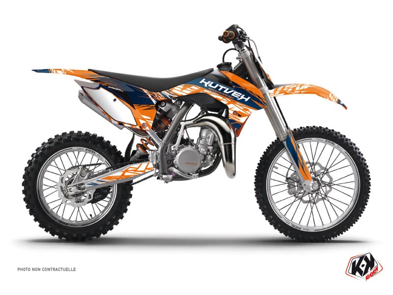deko-set moto-cross eraser ktm 85 sx blau orange