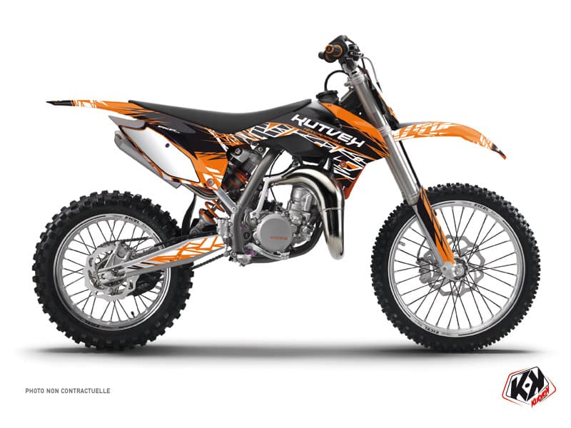 deko-set moto-cross eraser ktm 85 sx orange schwarz