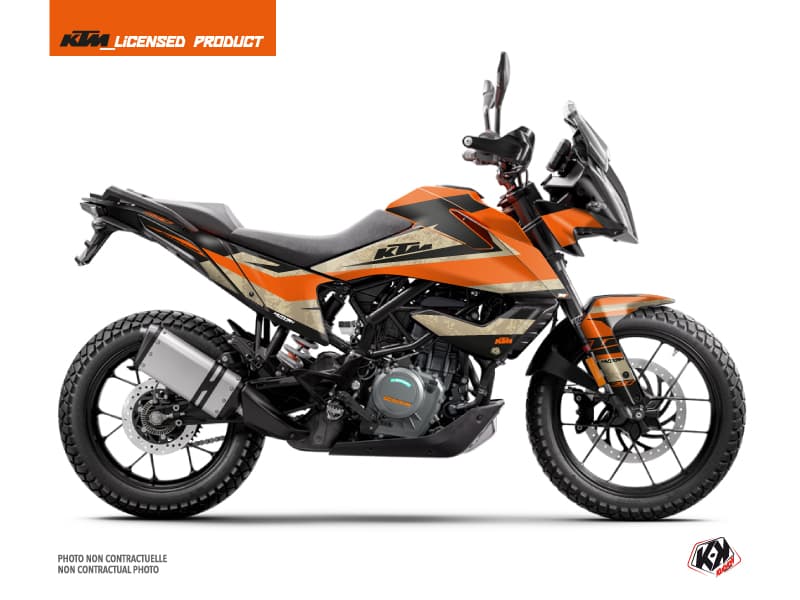 Kit Graphique Moto Eskap KTM 390 Adventure Orange Sable