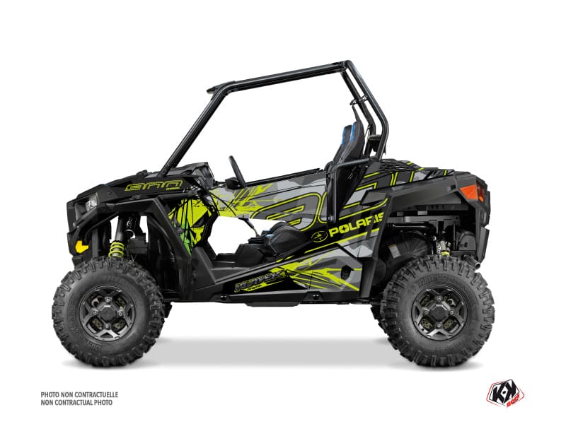 Kit graphique SSV Evil Polaris RZR 900 S Gris Vert