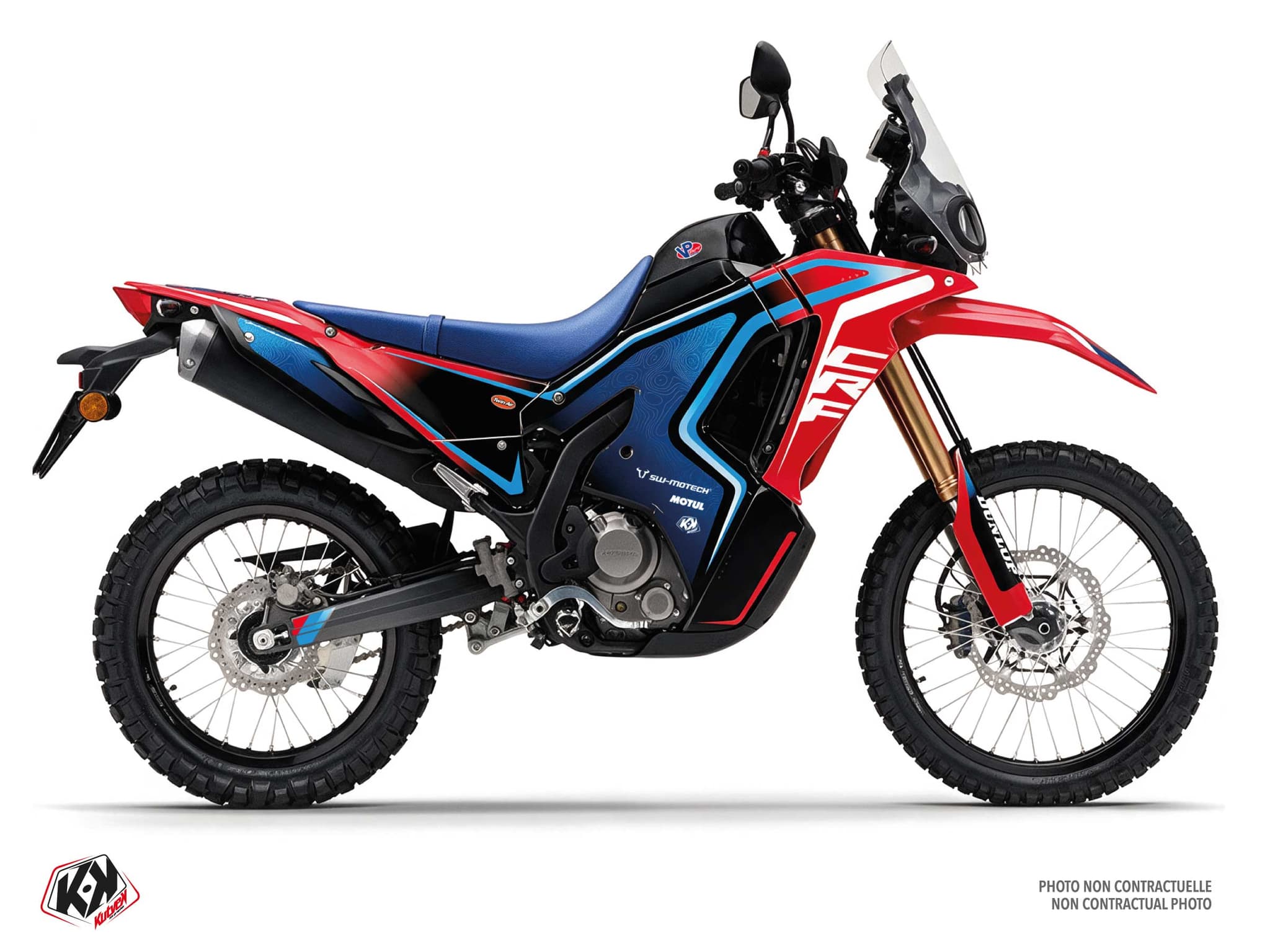 Kit de decoración Motocross HONDA CRF 300 RALLY EXPANSE Rojo