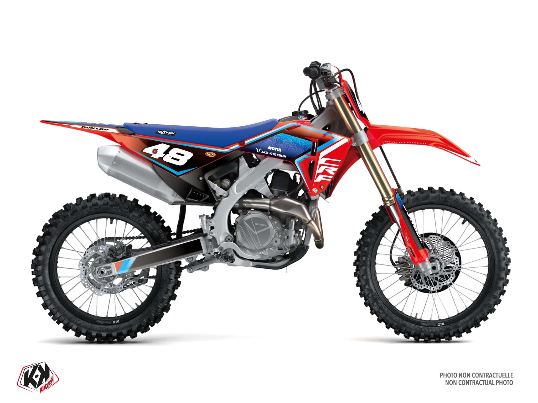 Kit de decoración Motocross HONDA CRF 450 R EXPANSE Rojo