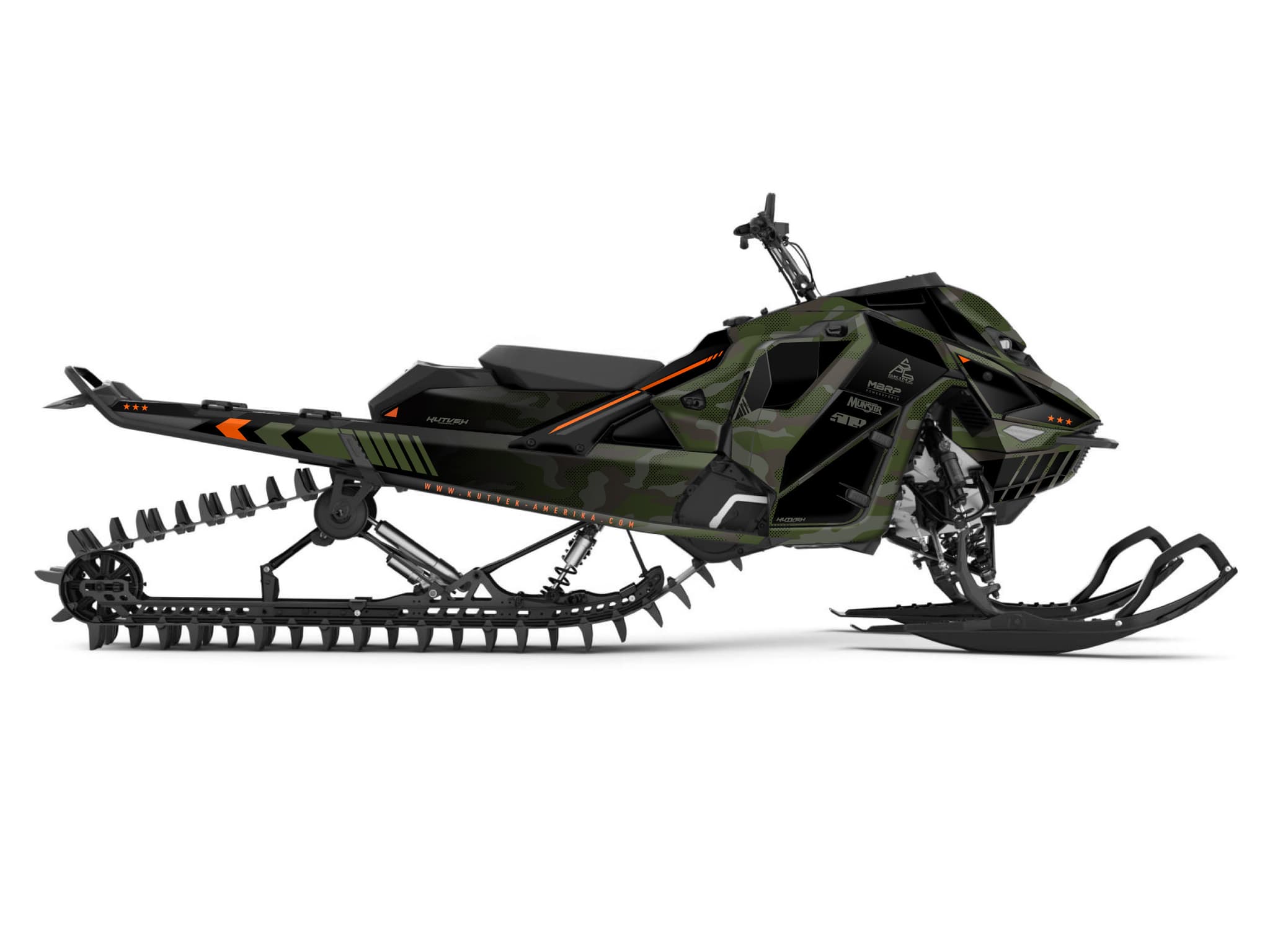 kit déco motoneige skidoo backcountry sport faceoff kaki