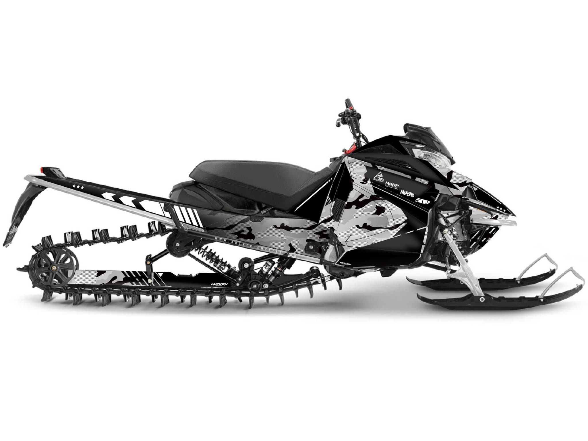 kit déco motoneige yamaha sx venom mountain faceoff blanc
