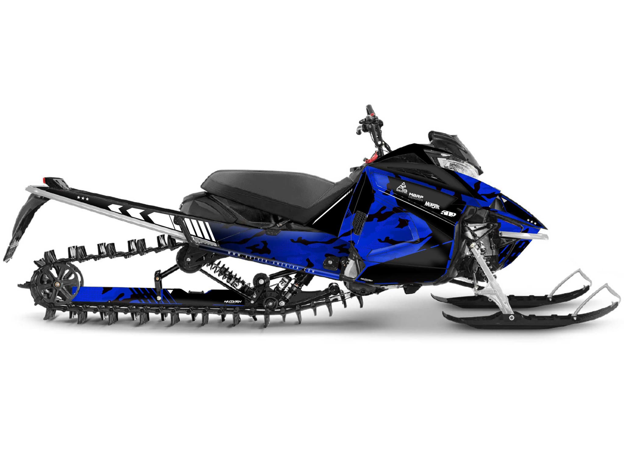 Kit graphique Motoneige YAMAHA APEX FACEOFF Bleu