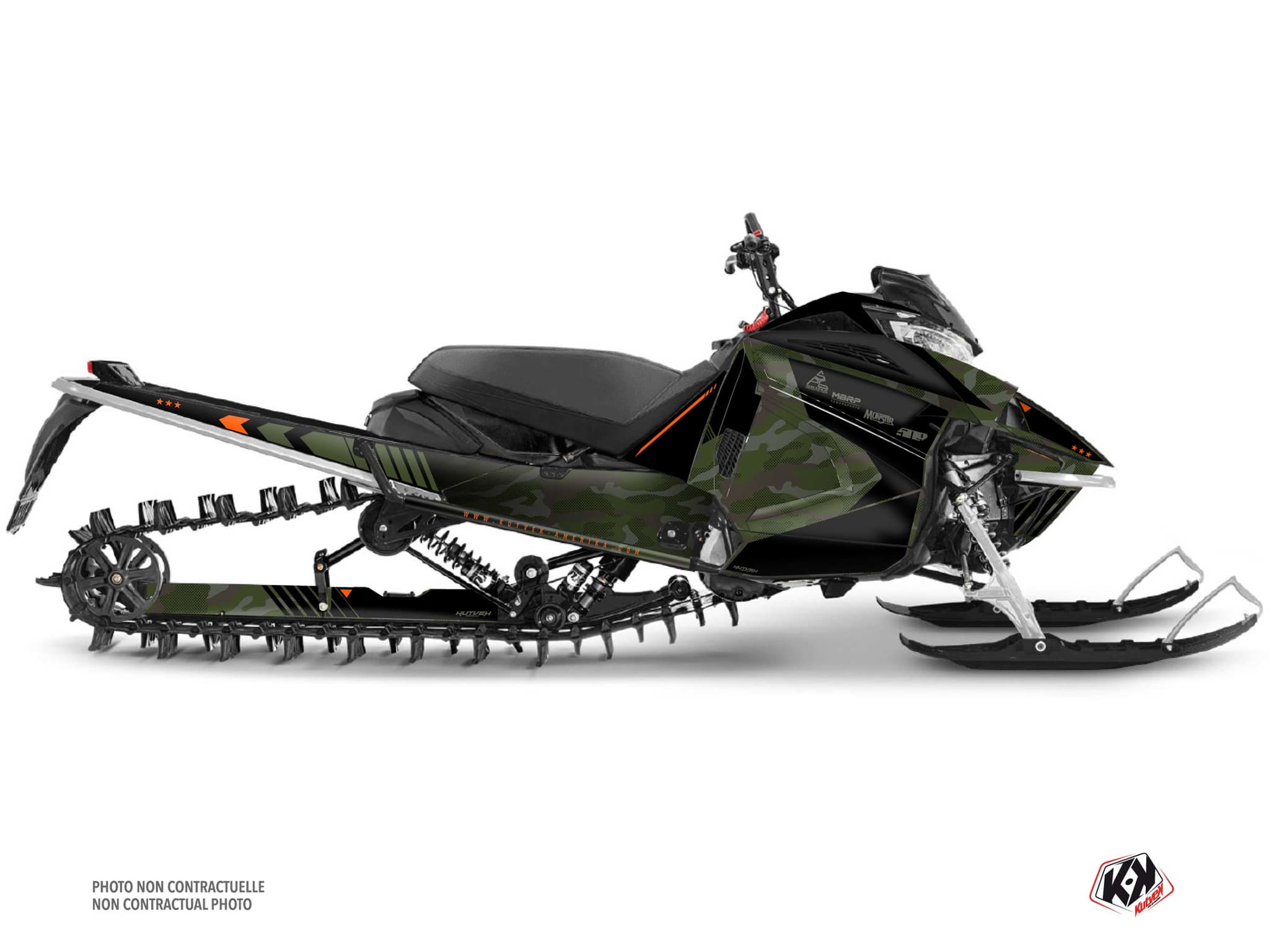 kit déco motoneige yamaha sx venom mountain faceoff kaki