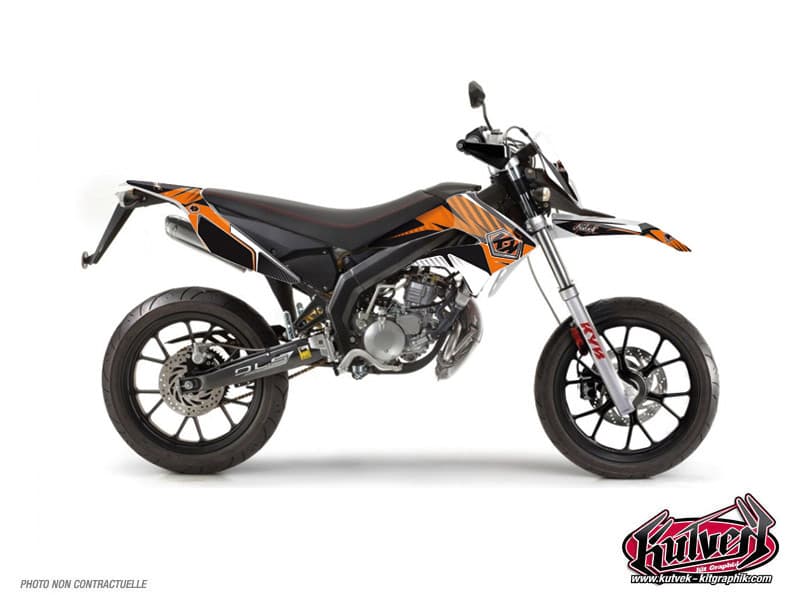 kit graphique 50cc factory derbi xtreme orange | SENDA | Kutvek