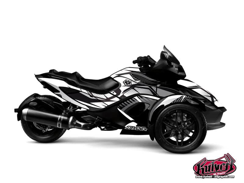Kit graphique Hybride Factory Can Am Spyder RS Gris