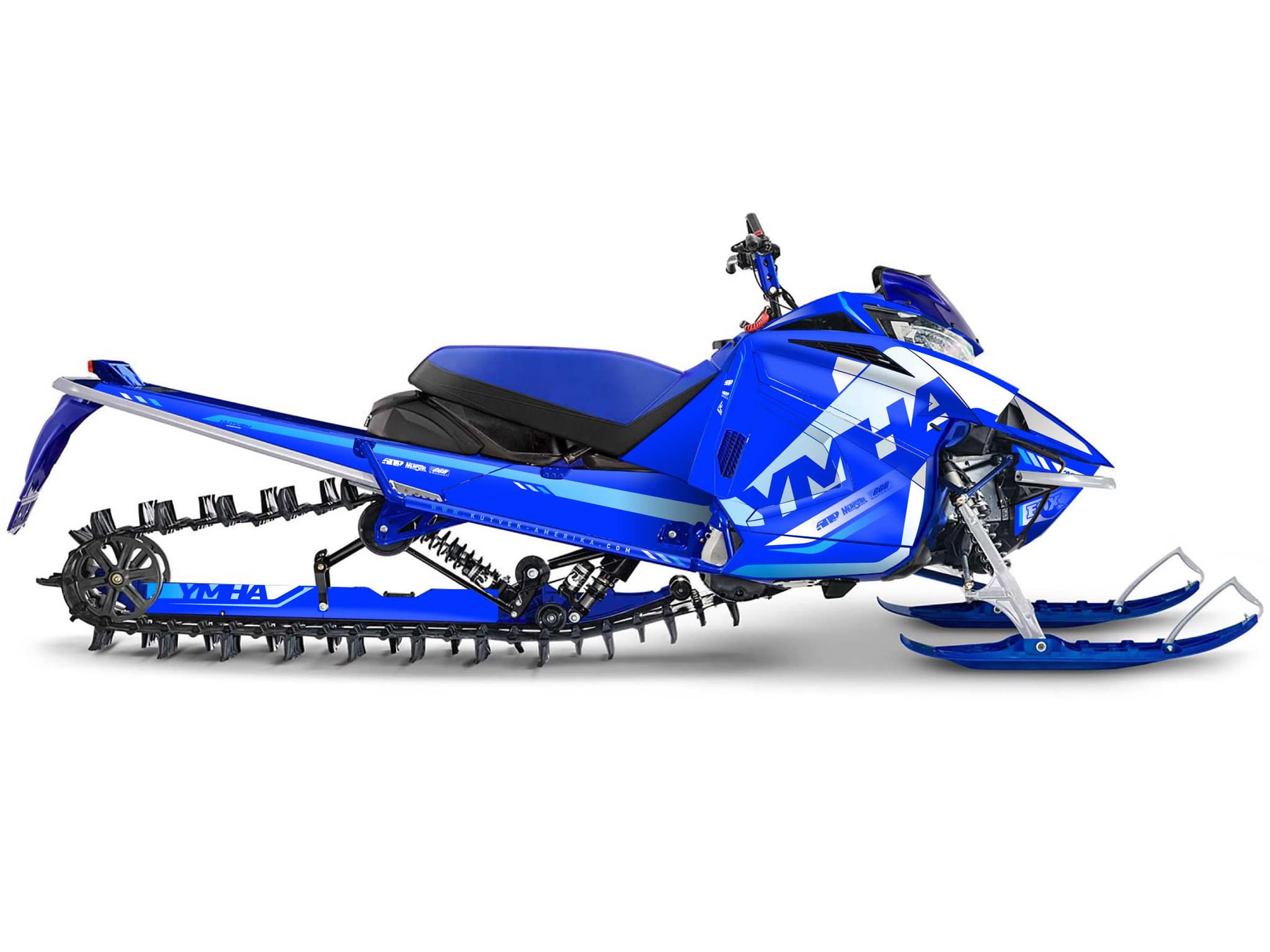 Kit graphique Motoneige YAMAHA APEX FADE Bleu