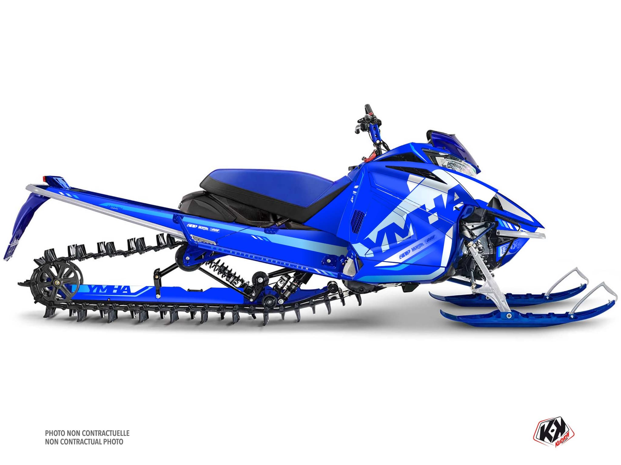 kit déco motoneige yamaha sx venom mountain fade bleu