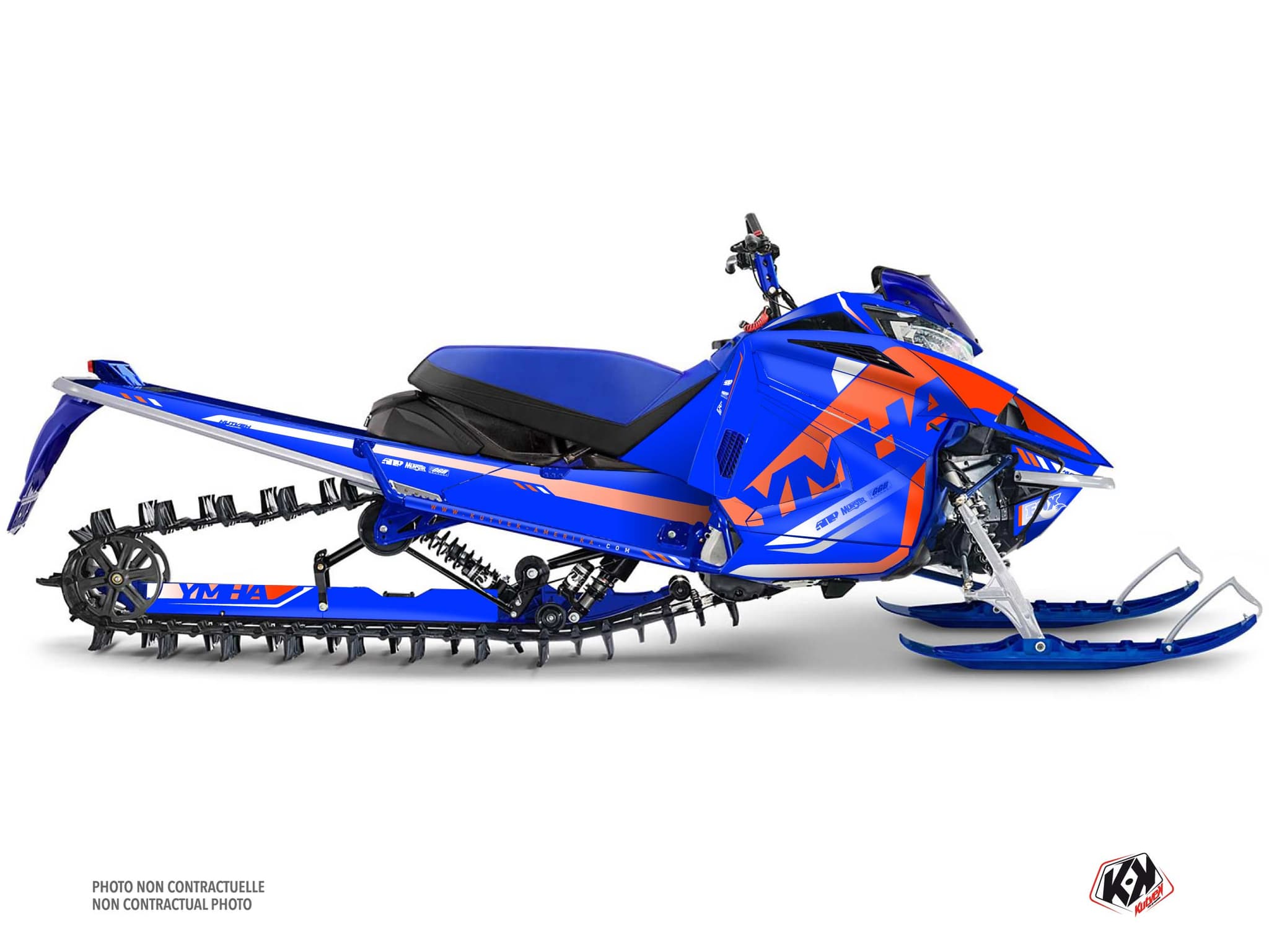 kit déco motoneige yamaha sx venom mountain fade orange