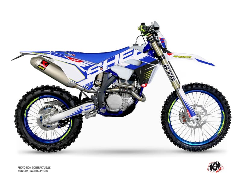 dirt bike sherco se 125 factory fast white graphic kit