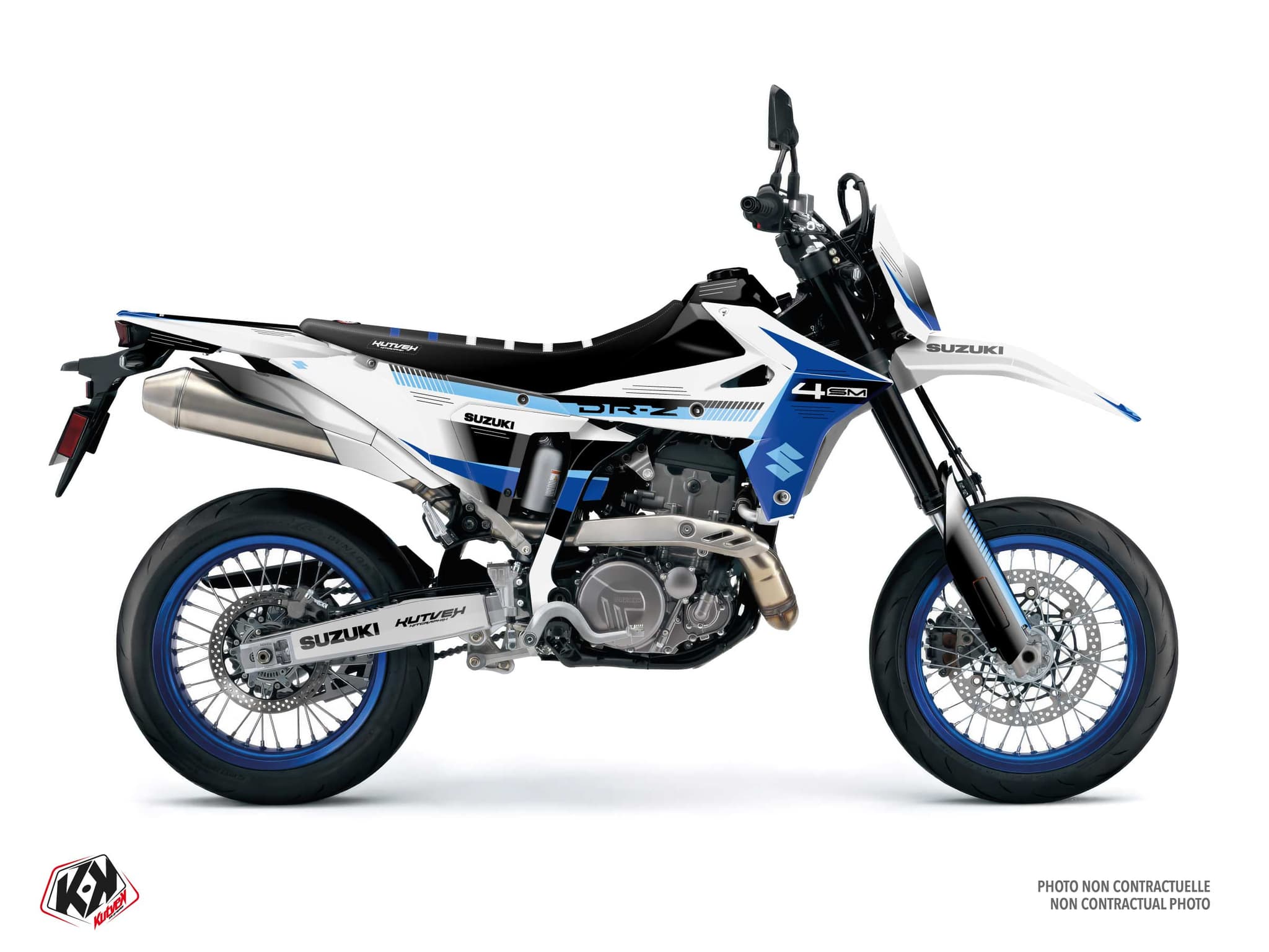 Kit graphique Moto SUZUKI DR-Z 4 SM FAULT Blanc